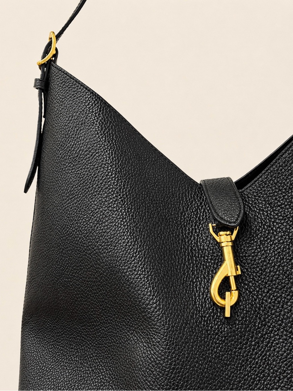 Rebecca Minkoff Black Leather Hobo Bag - Picture 5 of 7